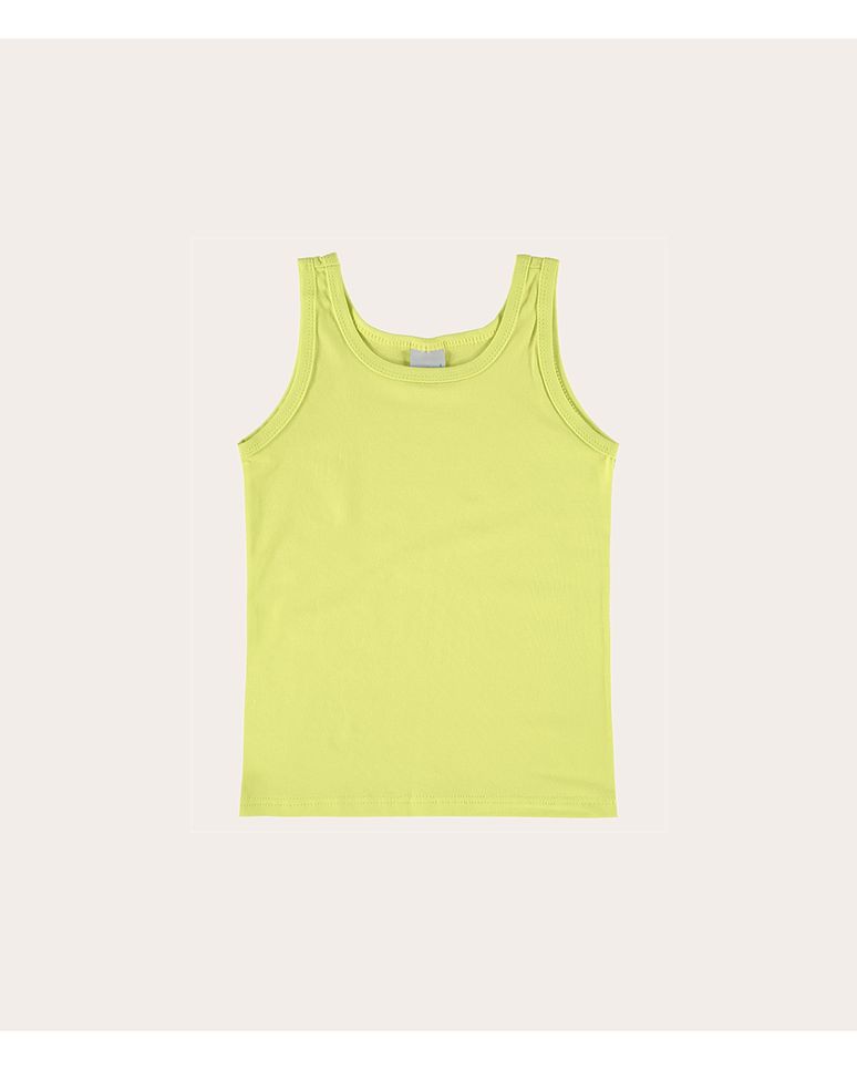 Regata Infantil Menina Decote U Em Cotton Conforto Malwee Kids