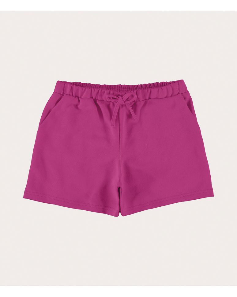 Short Laço Infantil Menina Moletinho Leve Malwee Kids