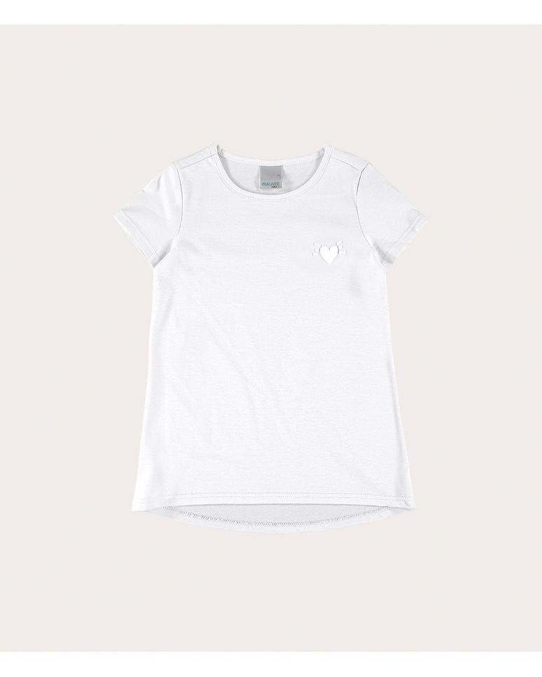 Blusa Infantil Menina Mullet Em Meia Malha Malwee Kids