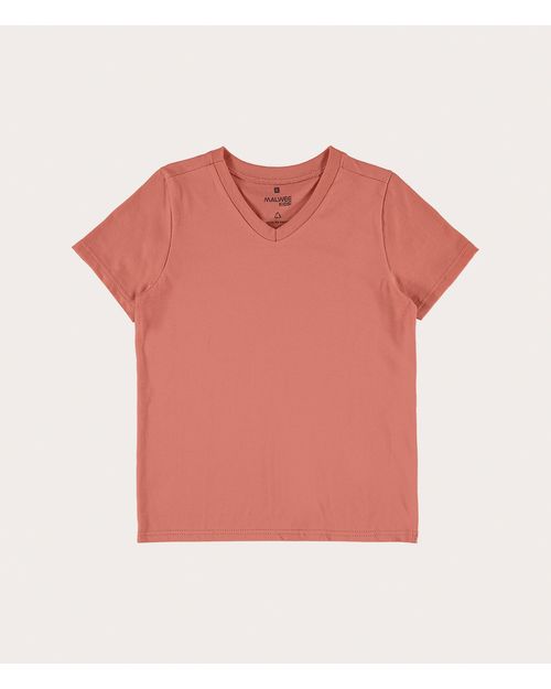 Camiseta Infantil Menino Decote V Em Algodão Malwee Kids