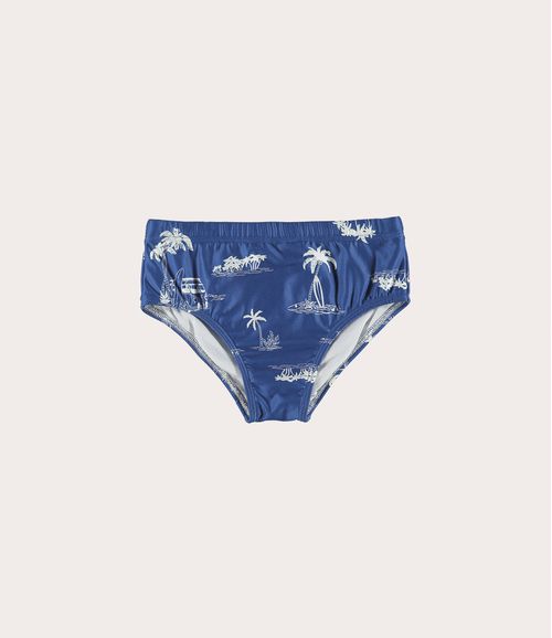 Sunga Infantil Menino Coqueiros Em Malha UV Malwee Kids