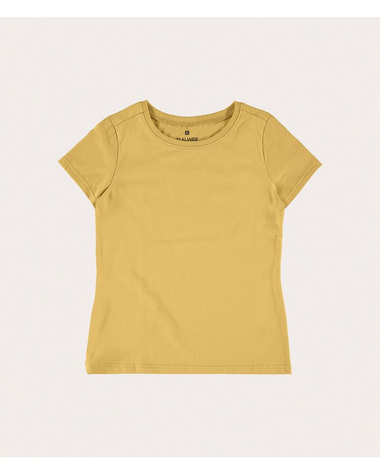 Blusa Infantil Menina Decote Redondo Em Algodão Malwee Kids