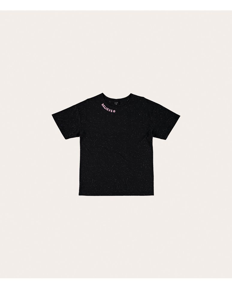 Camiseta Menina Believe In You Em Meia Malha Botonê Malwee Kids