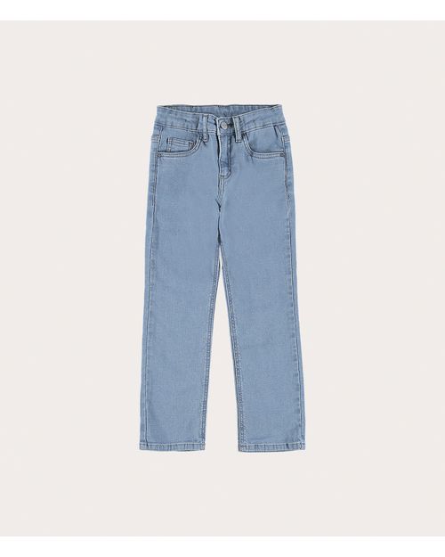 Calça Infantil Menino Slim Em Jeans Moletom Malwee Kids