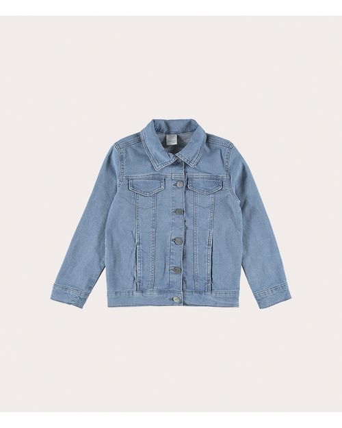 Jaqueta Infantil Unissex Recortes Em Jeans Moletom Malwee Kids