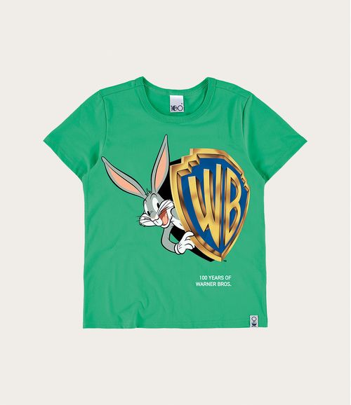 Camiseta Infantil Unissex Pernalonga Warner Bros® Em Algodão Malwee Kids