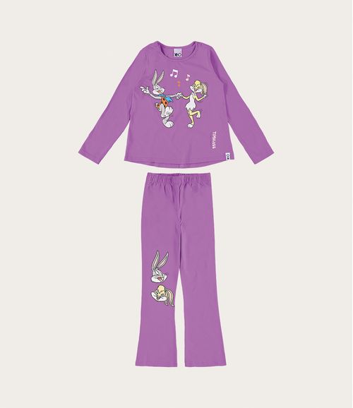 Conjunto Infantil Menina Looney Tunes Warnes Bros® Em Algodão Malwee Kids