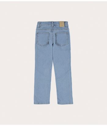 Calça Infantil Menino Slim Em Jeans Moletom Malwee Kids