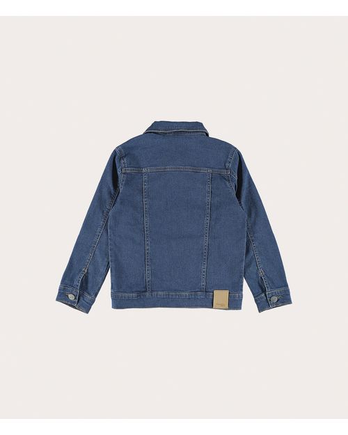 Jaqueta Infantil Unissex Recortes Em Jeans Moletom Malwee Kids