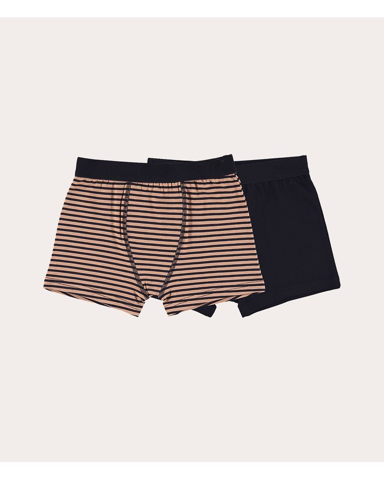 Kit 2 Cuecas Boxer Infantis Menino Em Algodão Malwee Kids