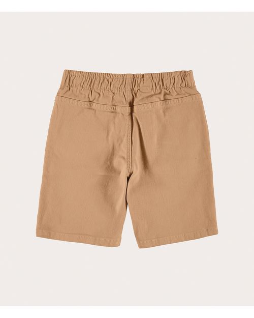 Bermuda Infantil Menino Tradicional Em Sarja Com Elastano Malwee Kids