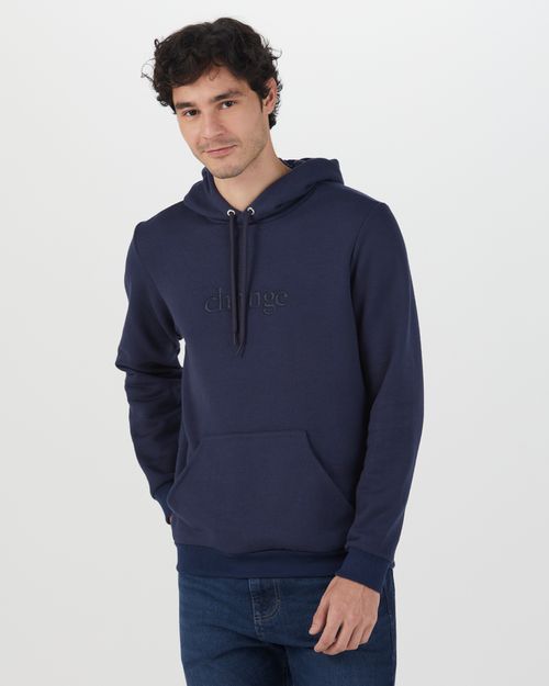 Blusão Masculino Bordado Frontal Em Moletom Pet Reciclado