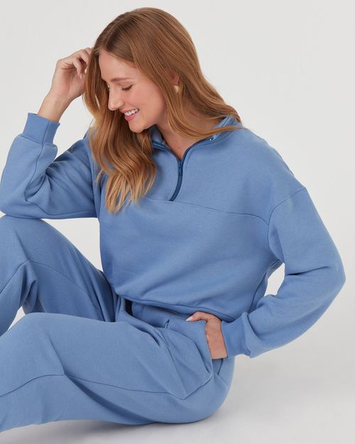 Blusão Bomber Feminino Em Moletom Soft Flanelado