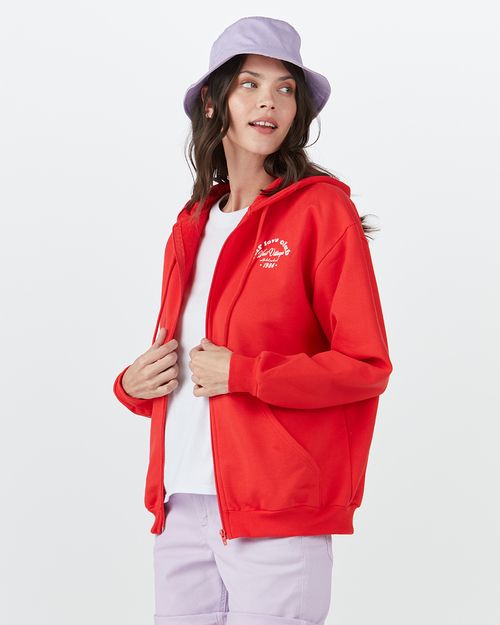 Jaqueta Feminina Oversized Self Love Club Em Moletom Flanelado