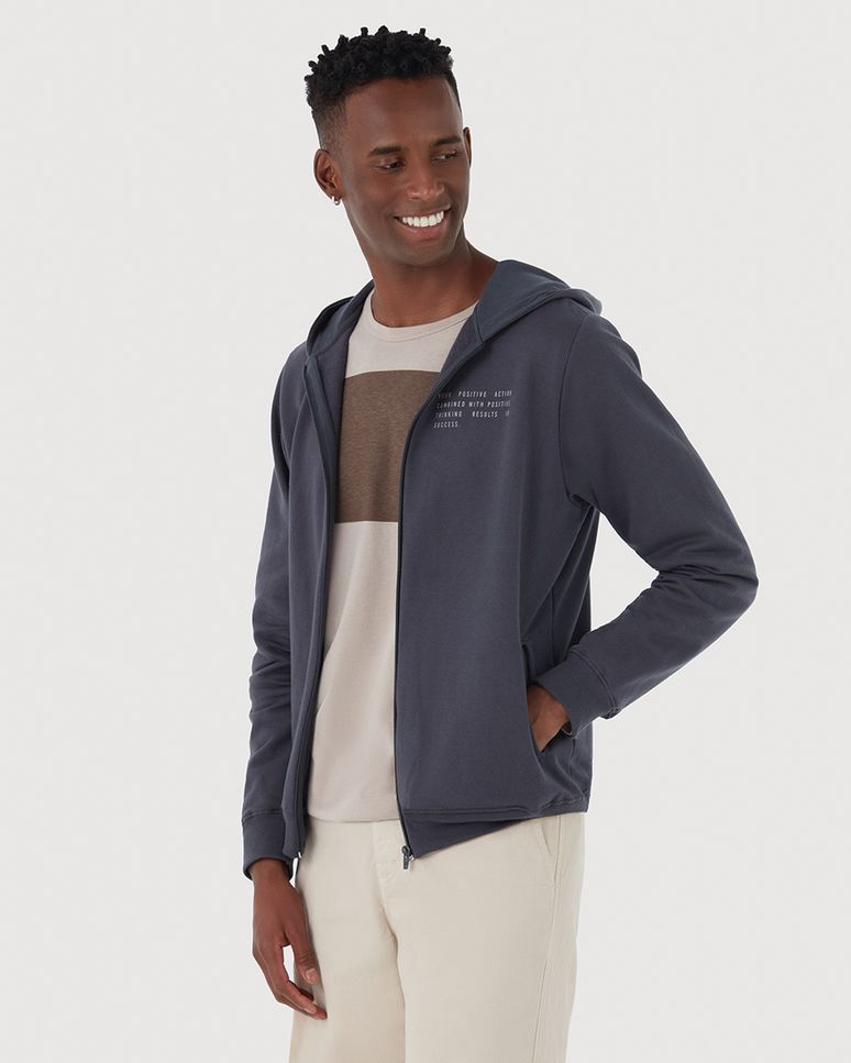 Jaqueta Masculina Your Positive Action Em Moletom Flanelado