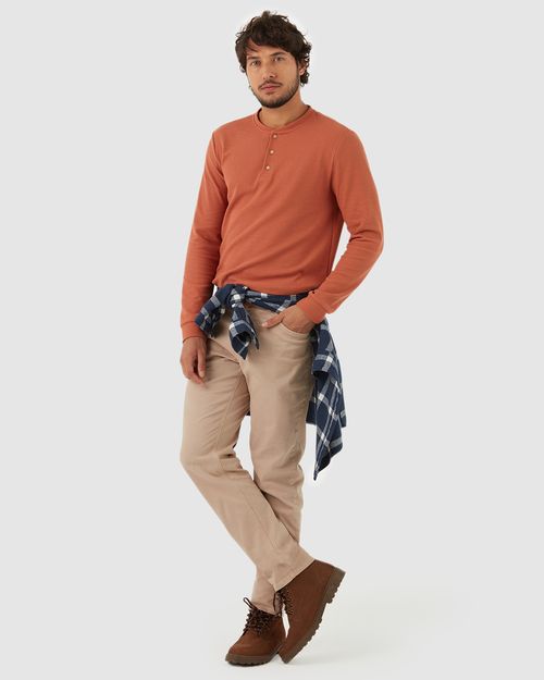 Camiseta Básica Masculina Peitilho Frontal Em Malha Texturizada