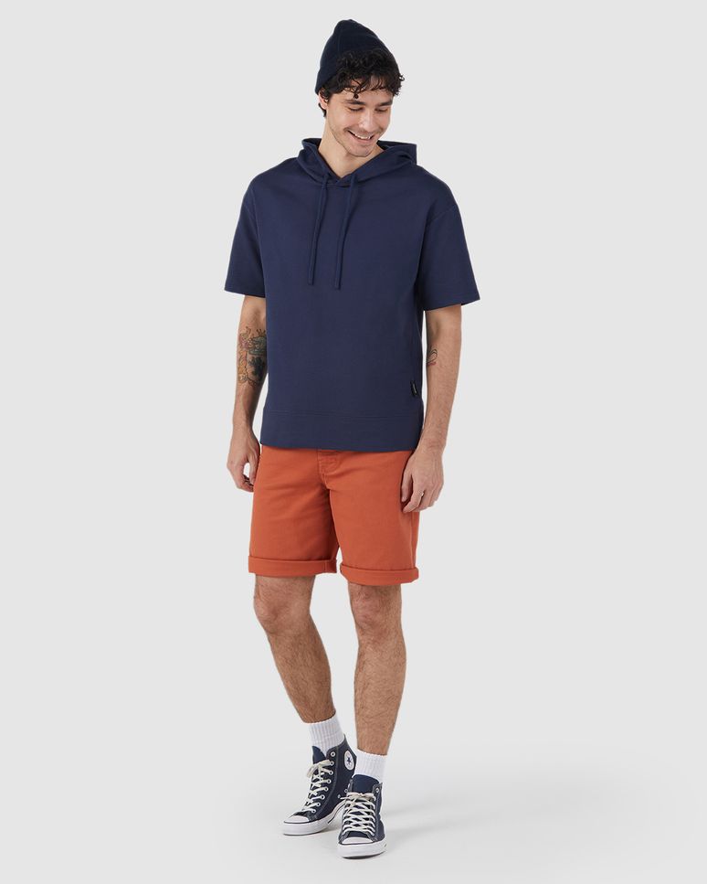 Camiseta Box Masculina Com Capuz Em Moletom Sem Flanela