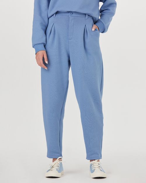 Calça Cenoura Feminina Em Moletom Soft Flanelado