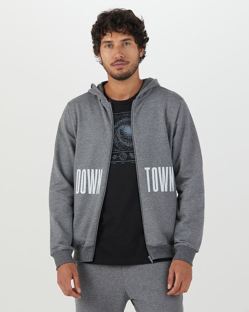 Jaqueta Masculina Downtown Em Moletom Flanelado