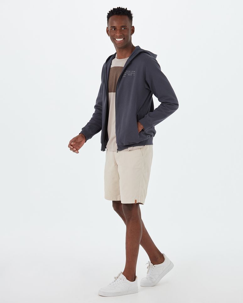 Jaqueta Masculina Your Positive Action Em Moletom Flanelado