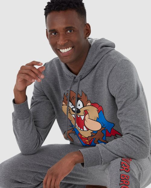 Blusão Masculino Taz Looney Tunes Em Moletom Flanelado