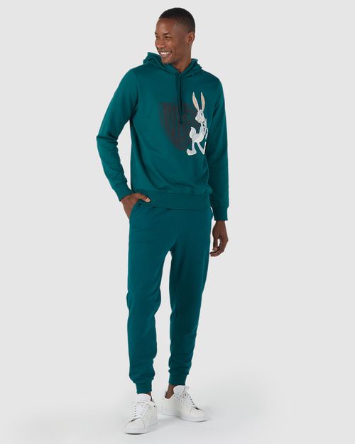 Calça Jogger Masculina Looney Tunes® Em Moletom Flanelado