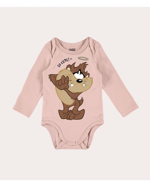 Body Bebê Manga Longa So Cute! Looney Tunes® Em Algodão Malwee Kids