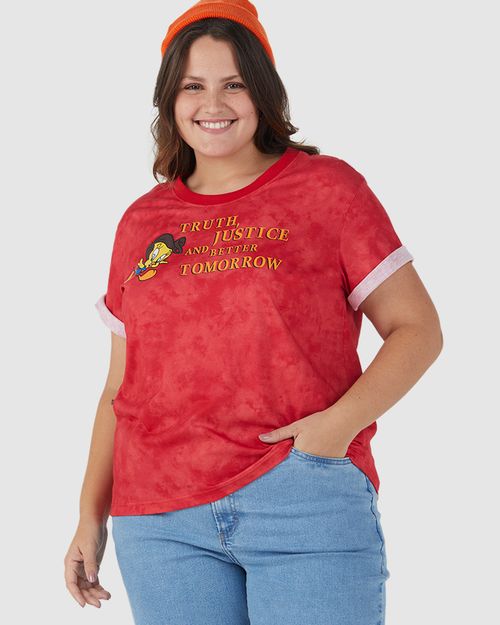 Camiseta Feminina Plus Size Better Tomorrow Looney Tunes® Em Algodão