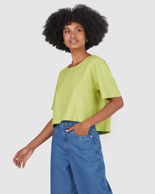 Blusa Mullet Feminina Abertura Costas Em Viscolinho