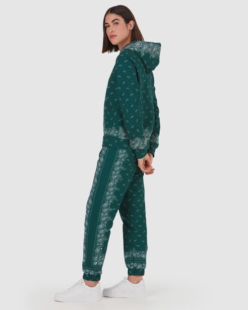 Blusão Feminino Estampa Paisley Em Moletom Sem Flanela