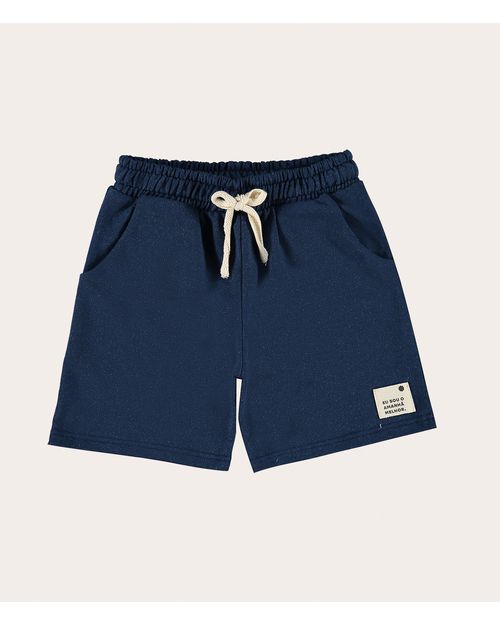 Bermuda Infantil Unissex Em Moletom Desfibrado Malwee Kids