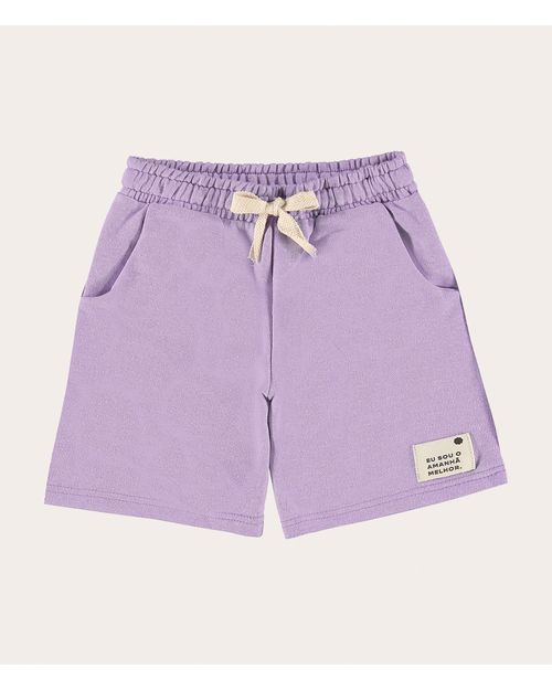 Bermuda Infantil Unissex Em Moletom Desfibrado Malwee Kids