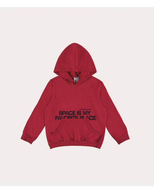Blusão Infantil Menino Space Traveling Em Moletom Flanelado Malwee Kids