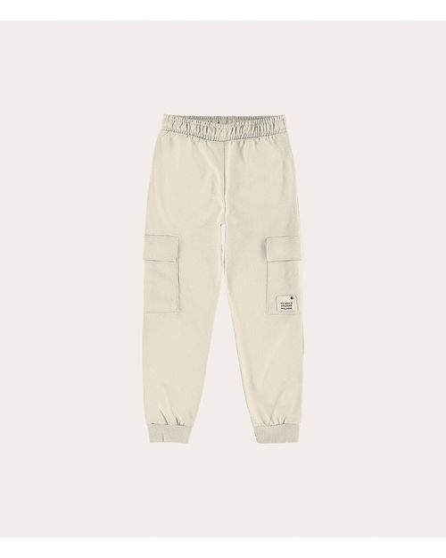 Calça Infantil Unissex Em Moletom Desfibrado Malwee Kids