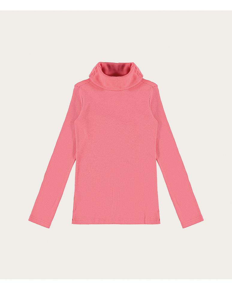 Blusa Infantil Menina Gola Alta Manga Longa Em Ribana Malwee Kids