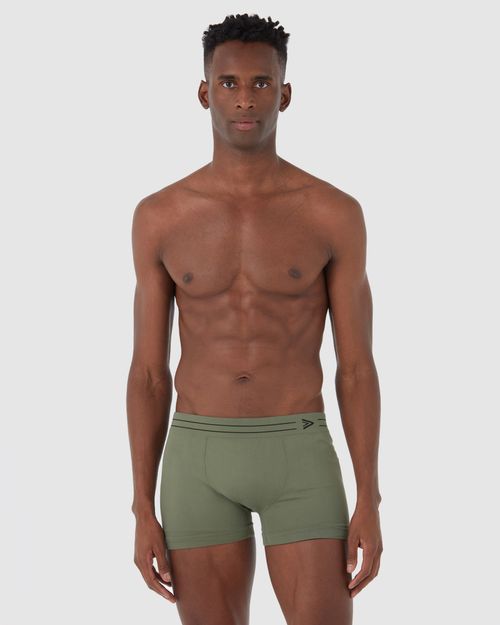 Cueca Boxer Sem Costura Em Poliamida Com Elastano