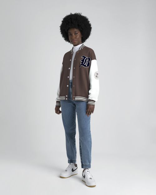 Jaqueta Bomber Feminina Brooklyn Em Moletom - ENFIM