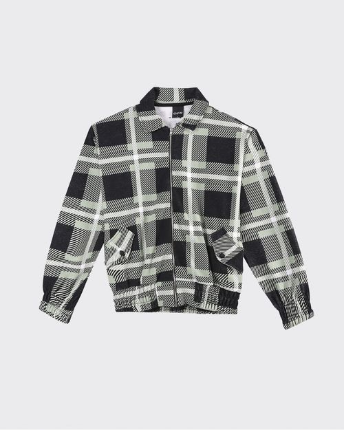 Jaqueta Oversized Feminina Xadrez Em Moletom Flanelado - ENFIM