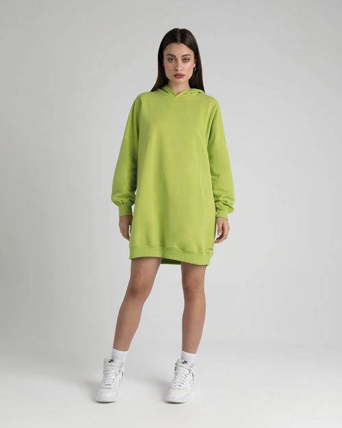 Vestido Oversized Feminino Com Capuz Em Moletom Flanelado - ENFIM
