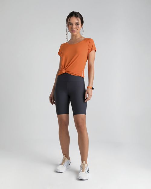 Blusa Baby Look Feminina Cava Raglan Em Malha Dry - ENFIM