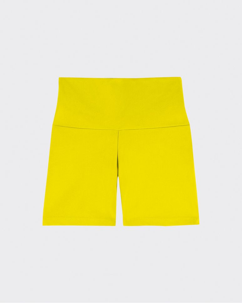 Shorts Biker Feminino Cintura Alta Malha Com Proteção UV50+ - ENFIM