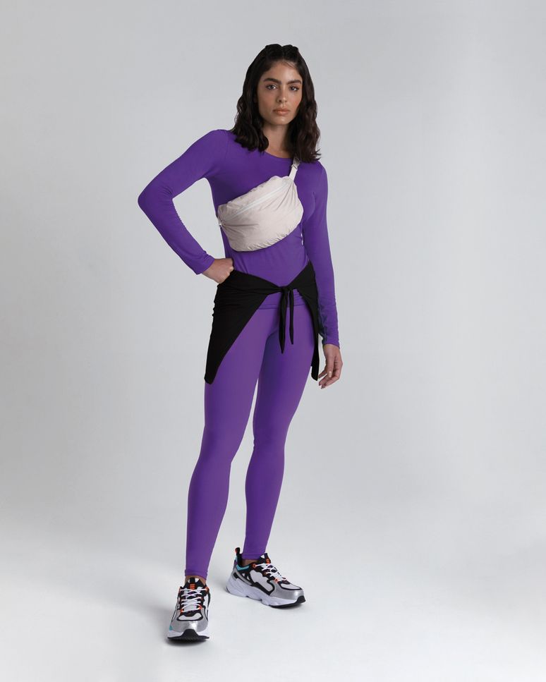 Calça Legging Feminina Cintura Alta Em Malha Proteção UV50+ - ENFIM