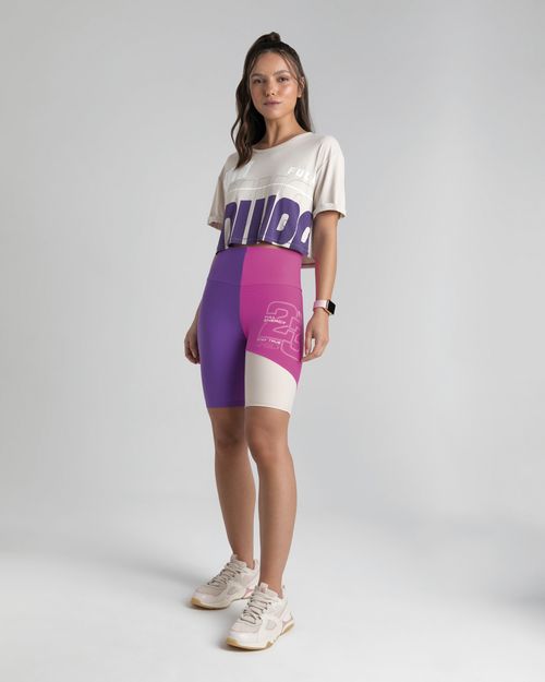 Blusa Cropped Feminina Full Power Em Malha Proteção UV50+ - ENFIM