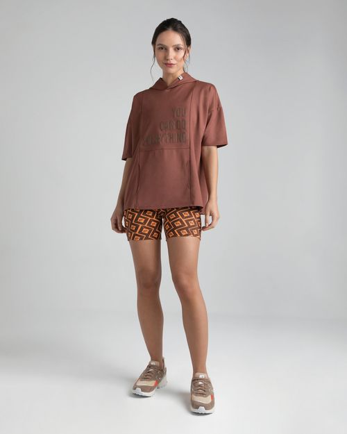 Blusa Oversized Feminina Com Capuz Em Malha Proteção UV50+ - ENFIM