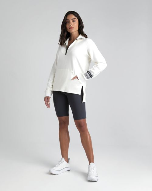 Blusão Oversized Feminino Gola Alta Em Moletom Repelente De Insetos - ENFIM