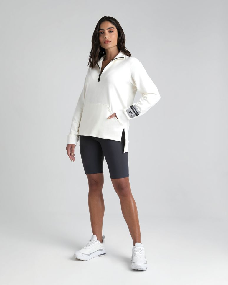 Blusão Oversized Feminino Gola Alta Em Moletom Repelente De Insetos - ENFIM