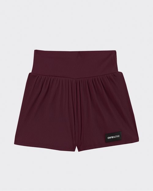 Shorts Feminino Calcinha Interna Em Malha Cotelê - ENFIM