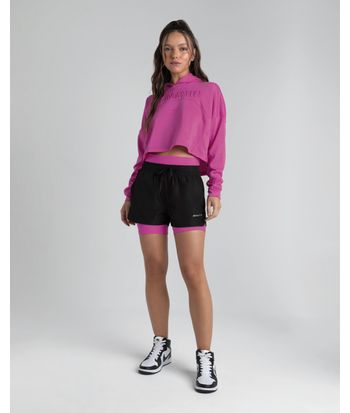 Blusão Oversized Feminino Recortes Em Moletom - ENFIM