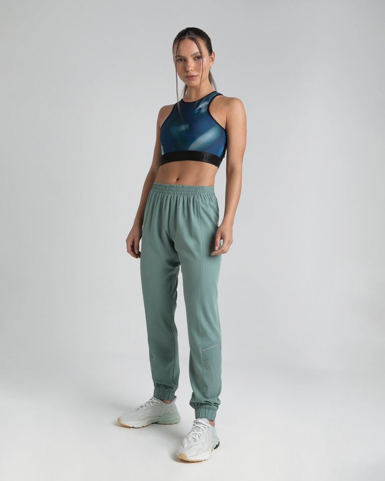 Calça Jogger Feminina Bolso Nas Costas Em Tafetá - ENFIM