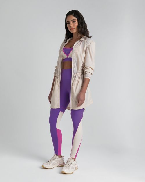 Jaqueta Parka Feminina Com Pochete Em Tafetá  - ENFIM